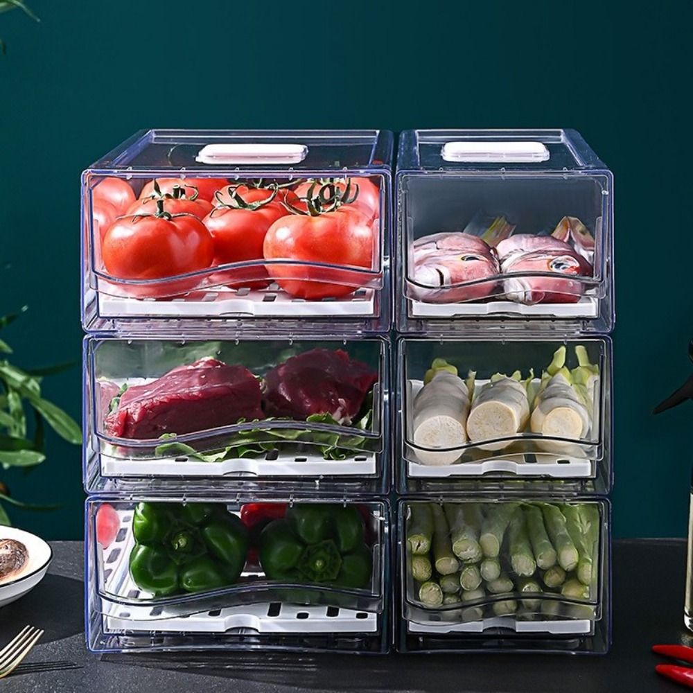 Food Storage Frozen - Transparente Stapelbare Frischhaltebox aus Kunststoff mit