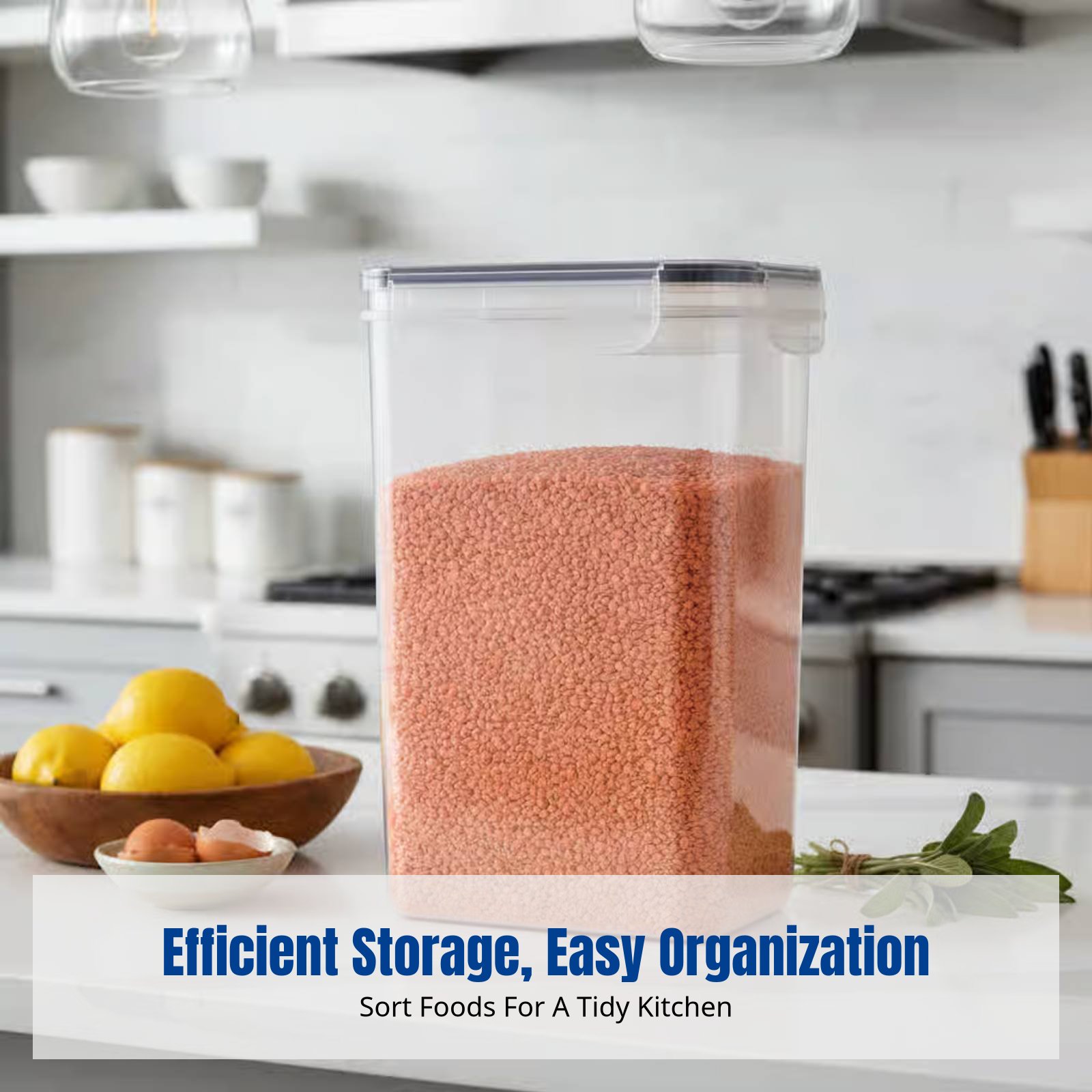 Food Storage For Refrigerator - Luftdichtes Lebensmittel-Aufbewahrungsbehälter-Set, Große Kapazität, Transparent, Stapelbar,