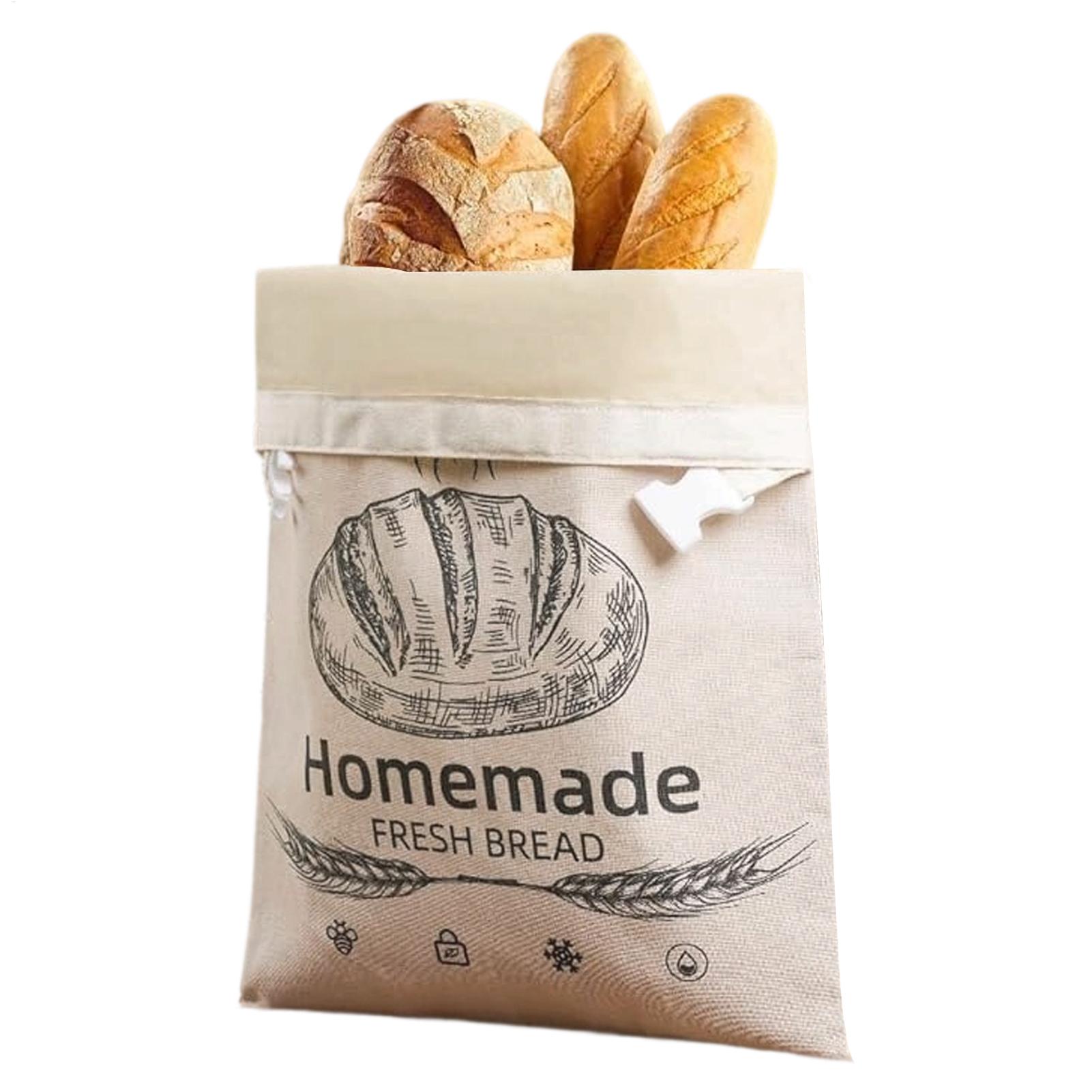 Food Storage Bags Reusable - Leinen-Brotbeutel, wiederverwendbare Beutel für Brot, selbstgemachte,