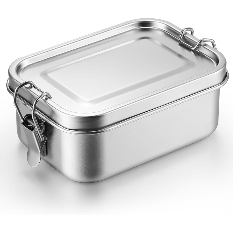 Food Storage Made Easy - Edelstahl-Lebensmittelbehälter mit Deckeln, Lunchbox, Kühlschrank-Organizer, Hot-Pot-Vorbereitungsbox,