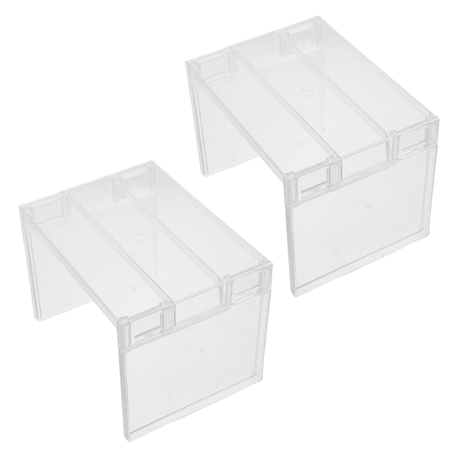 Food Storage Freezer - 2er-Set Kühlschrank-Organizer-Regal, transparentes Aufbewahrungsregal, Gefrierschrank-Erhöhung, herausnehmbare
