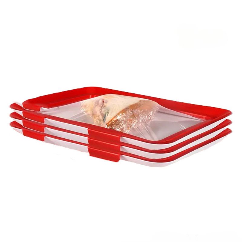 Food Storage Technology - J1UL1N Vakuum-Konservierungstechnologie Lebensmittel-Aufbewahrungsbehälter (4 Stück) für