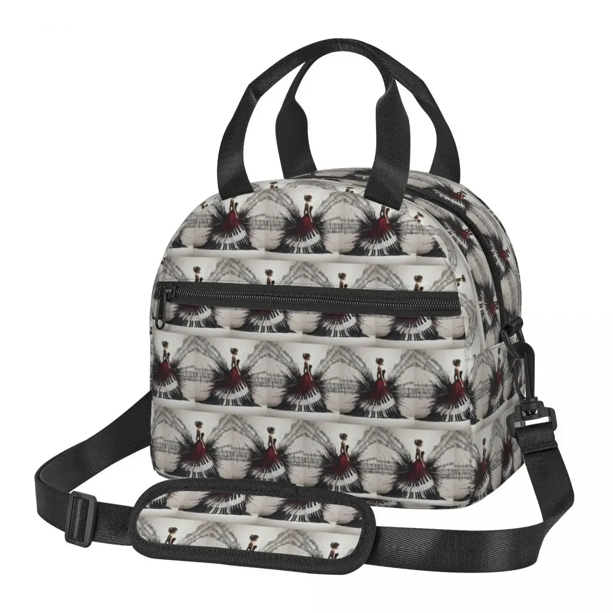 Food Storage Notes - Isolierte Lunchtasche mit Motiv „Schöne Dame,