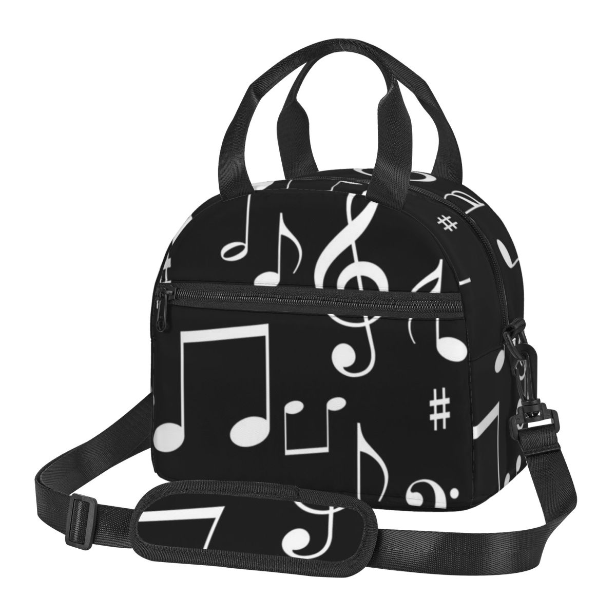 Food Storage Notes - Isolierte Lunchtasche mit Musiknoten-Motiv für die