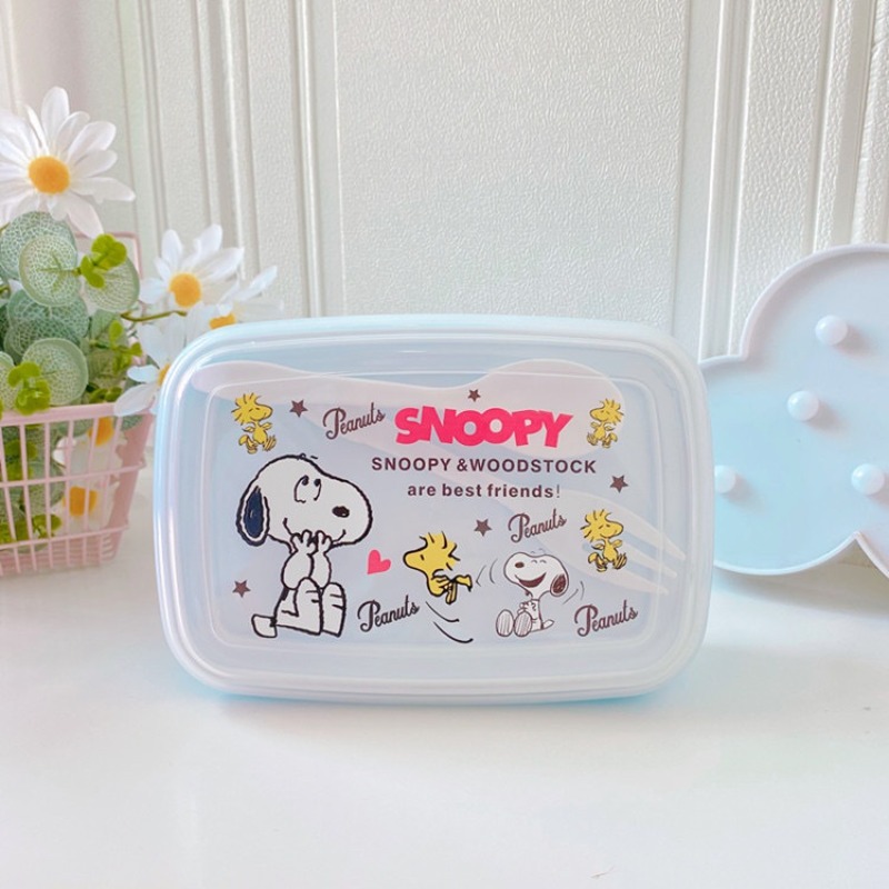 Food Storage Made Easy - Kawaii Snoopy Lunchbox mit Löffel und