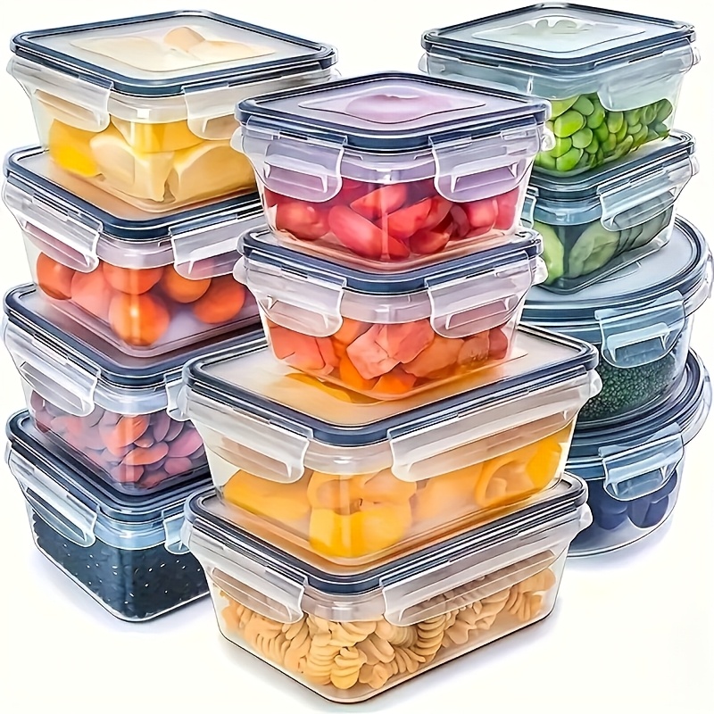 Food Storage Freezer Containers - 8-teiliges Set mit 4 Behältern und