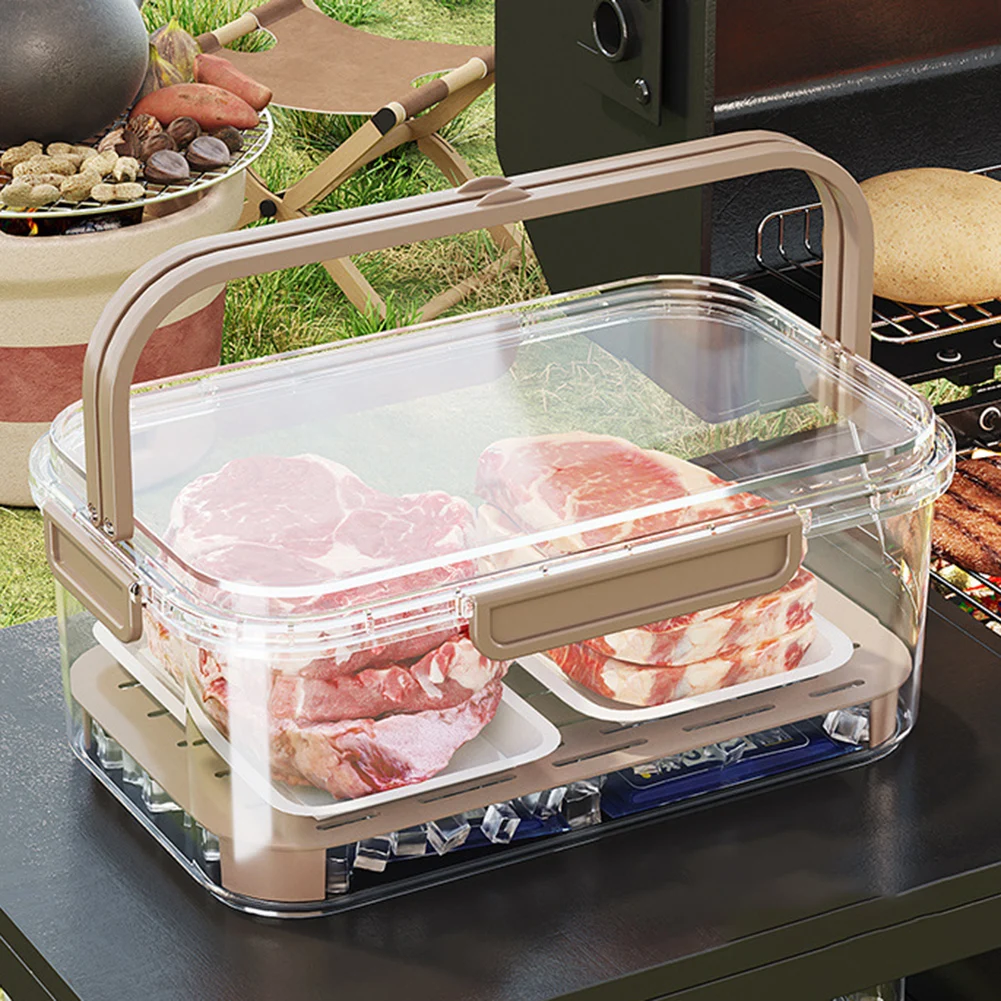 Xxl Food Storage Container - Tragbarer Lebensmittelaufbewahrungsbehälter, großes Fassungsvermögen, luftdichte Frischbox