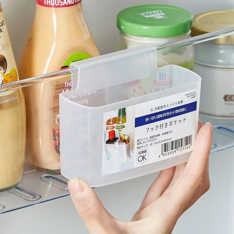 Food Storage Frozen - 1/2/5 Stück Kühlschrank-Seitentür-Aufbewahrungsregal, Gemüse- und Obst-Aufbewahrungsbox,