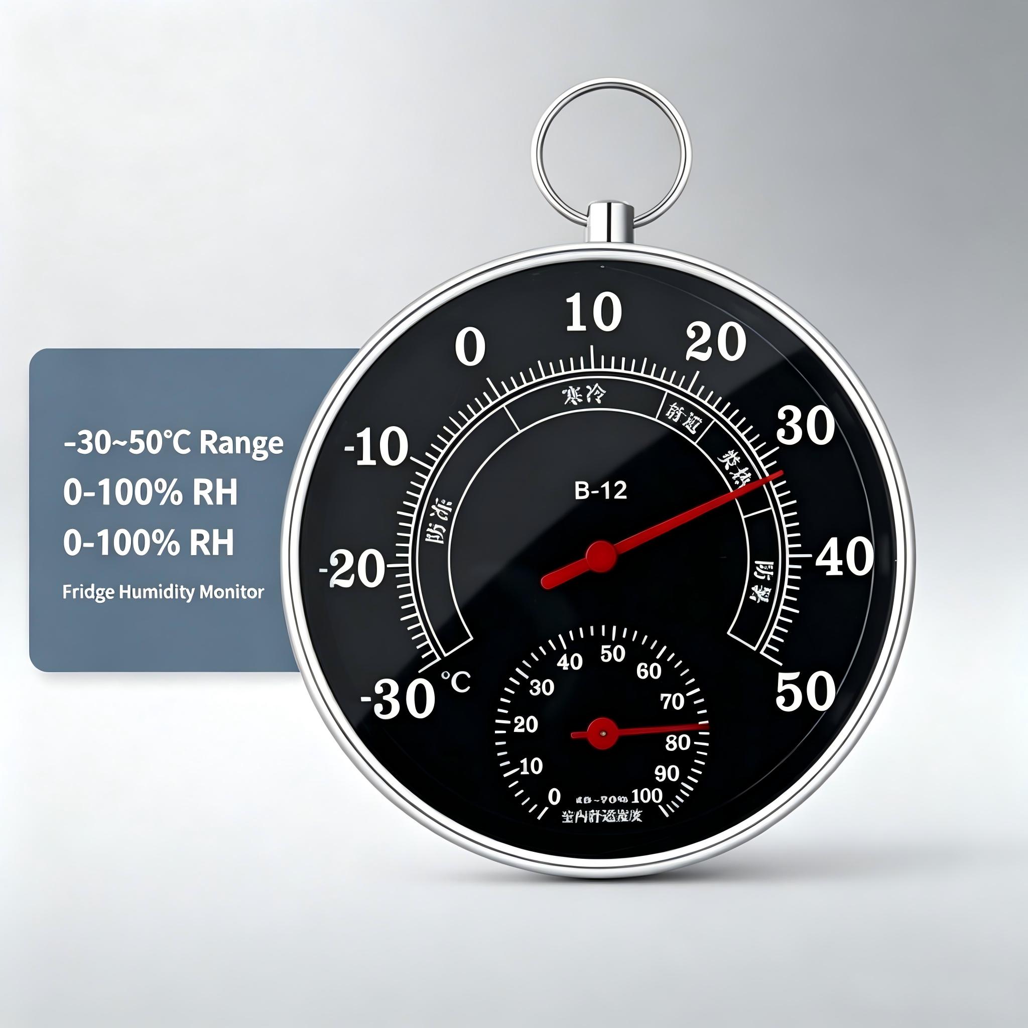 Food Storage Range - Kühlschrank-Hygrometer für Küchen-Lebensmittellagerung und Kühlraumüberwachung -30~50