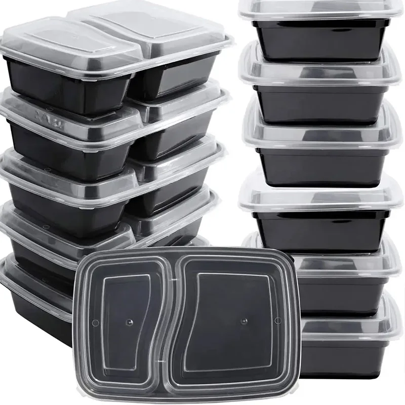 Food Storage Made Easy - 10 Sets Einweg-Lebensmittelboxen mit Deckel, Mikrowellen-Lebensmittelaufbewahrungsboxen,