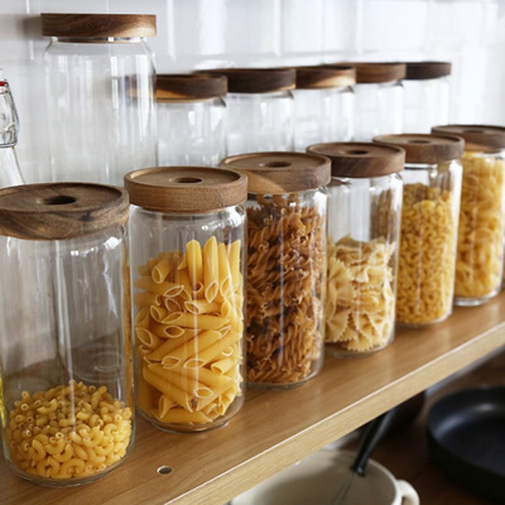 Glas-Vorratsdose mit Holzdecke – Food Storage Glass Round Bewertung und Preis