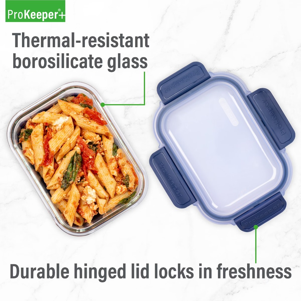 2,8-Cup Glas-Lebensmittelbehäl – Food Storage Freezer Containers Bewertung und Preis