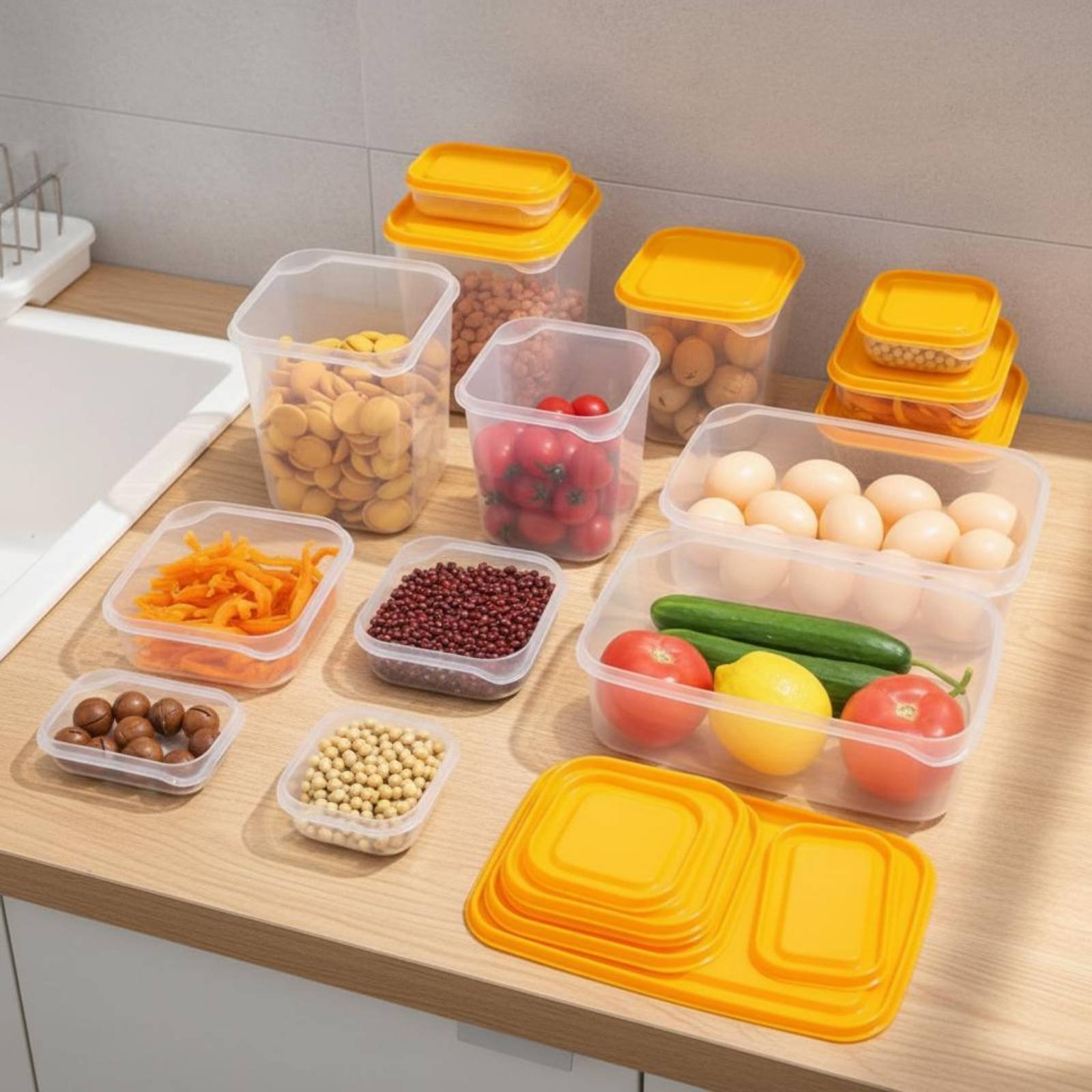 17-teiliges Kühlschrank-Aufbew – Food Storage For Refrigerator Bewertung und Preis