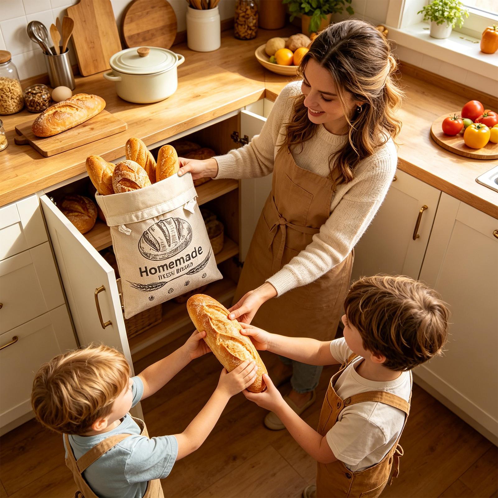 Leinen-Brotbeutel, wiederverwe – Food Storage Bags Reusable Bewertung und Preis