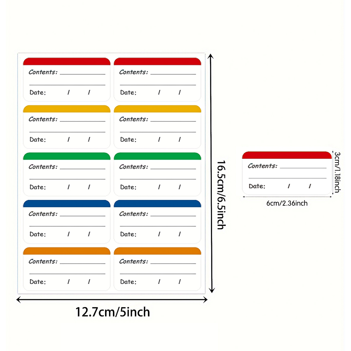 100 Stück Gefrierfach-Etikette – Food Storage Frozen Bewertung und Preis