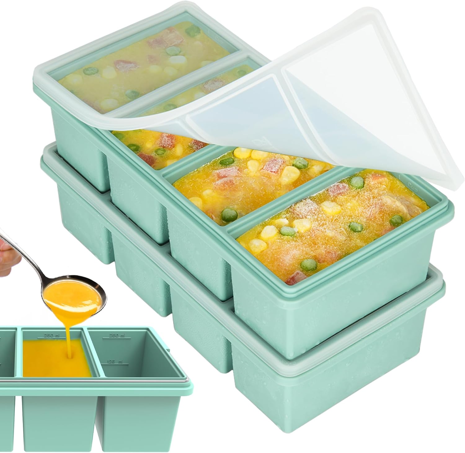 Silikon-Eiswürfelform 250ml 50 – Xxl Food Storage Container Bewertung und Preis