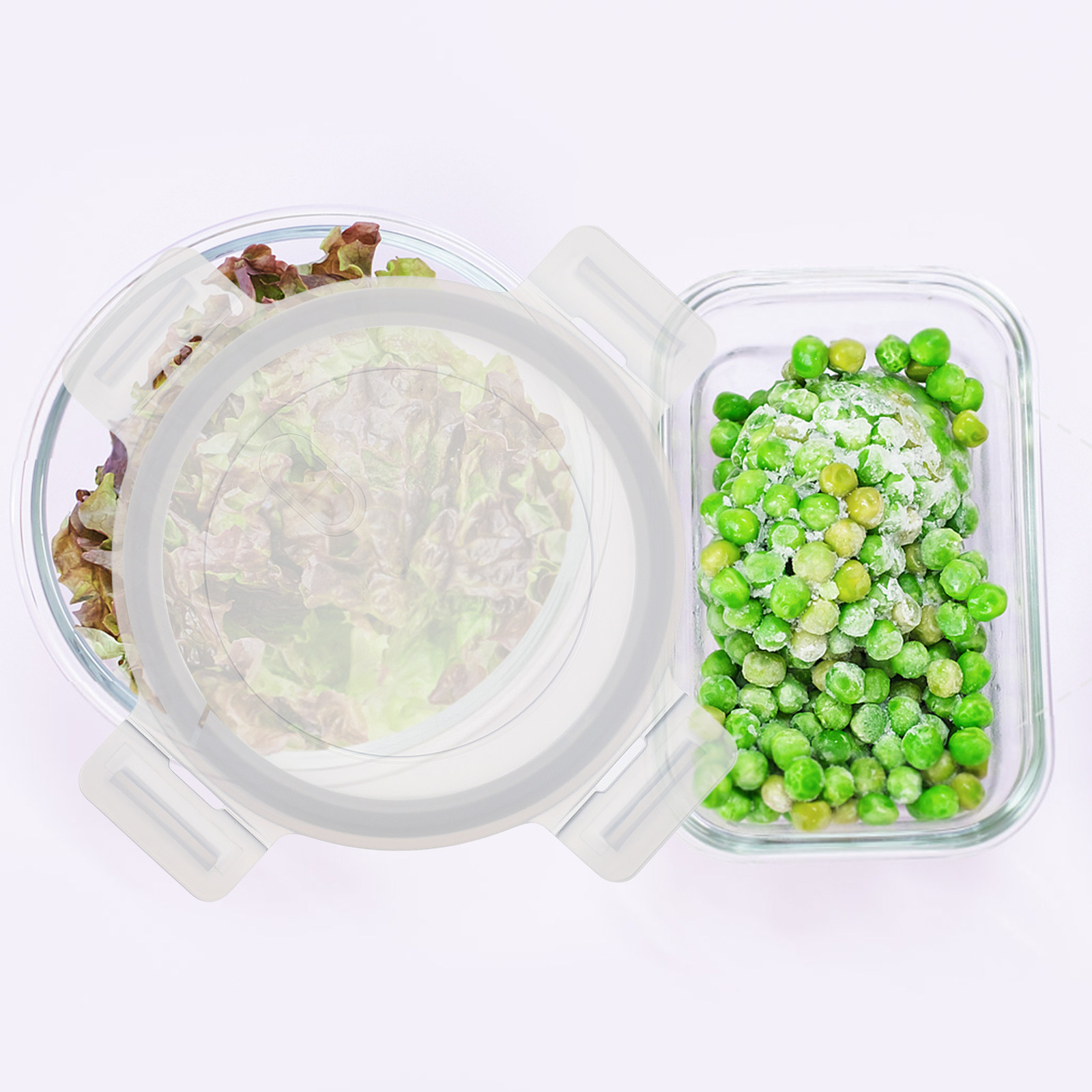 6 Zoll Schnappverschluss Runde – Food Storage Glass Round Bewertung und Preis