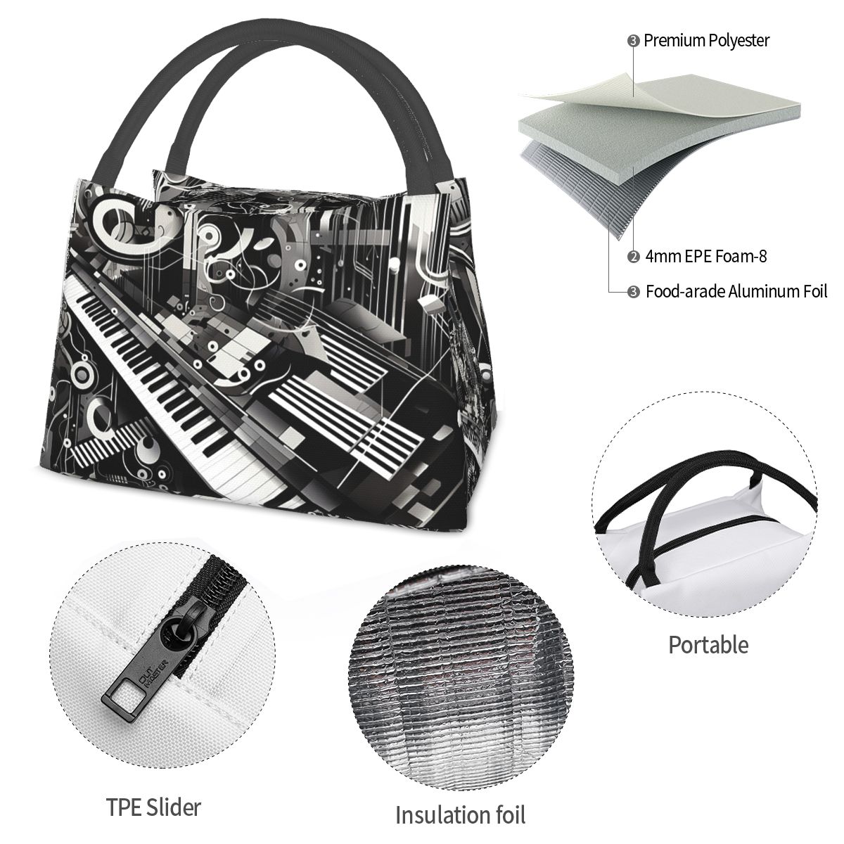Isolierte Lunchtasche mit Musi – Food Storage Notes Bewertung und Preis