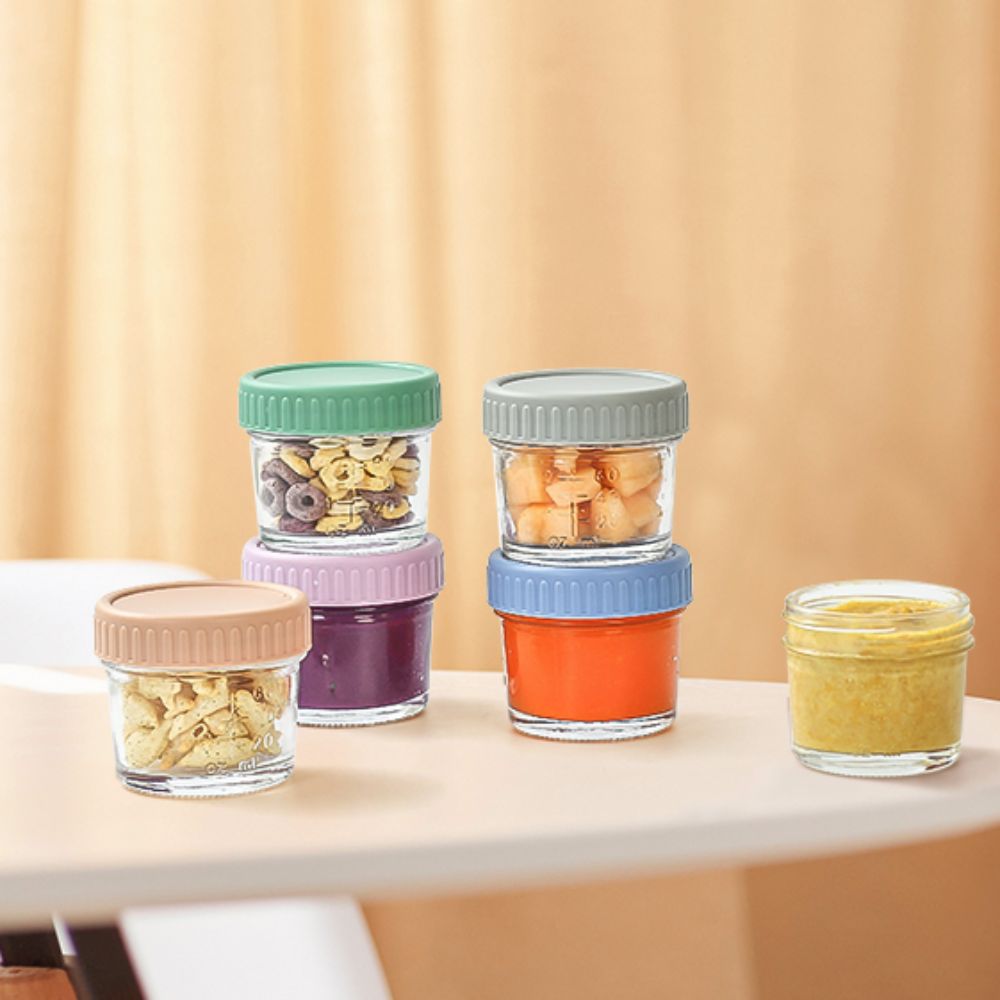 6 Stück Glas-Babynahrungsglas, – Food Storage Glass Box Bewertung und Preis