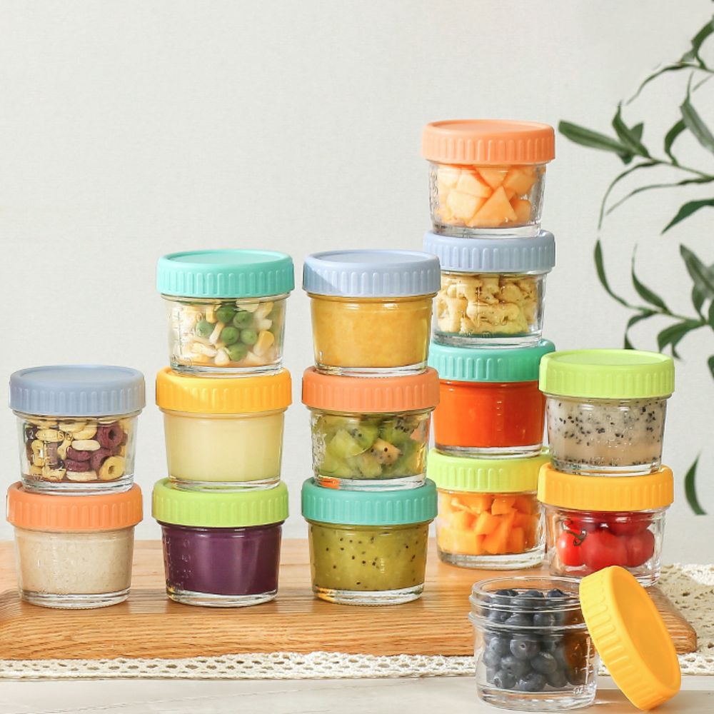 6 Stück Glas-Babynahrungsgläse – Food Storage Glass Box Bewertung und Preis