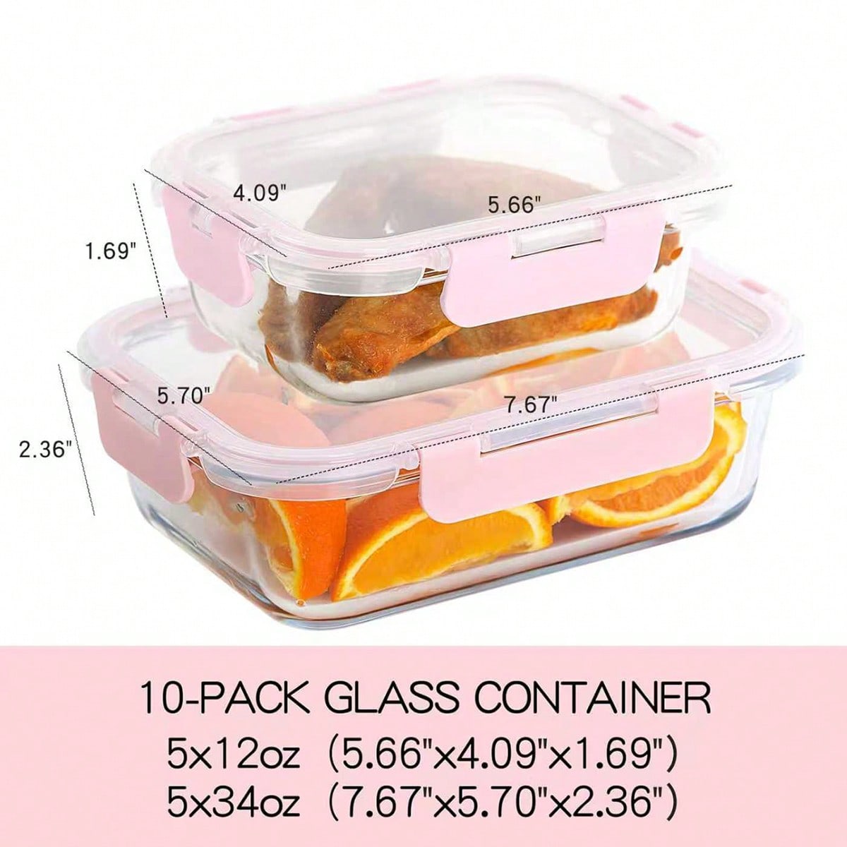 10er-Pack Glas-Mahlzeitbehälte – Food Storage Freezer Bewertung und Preis