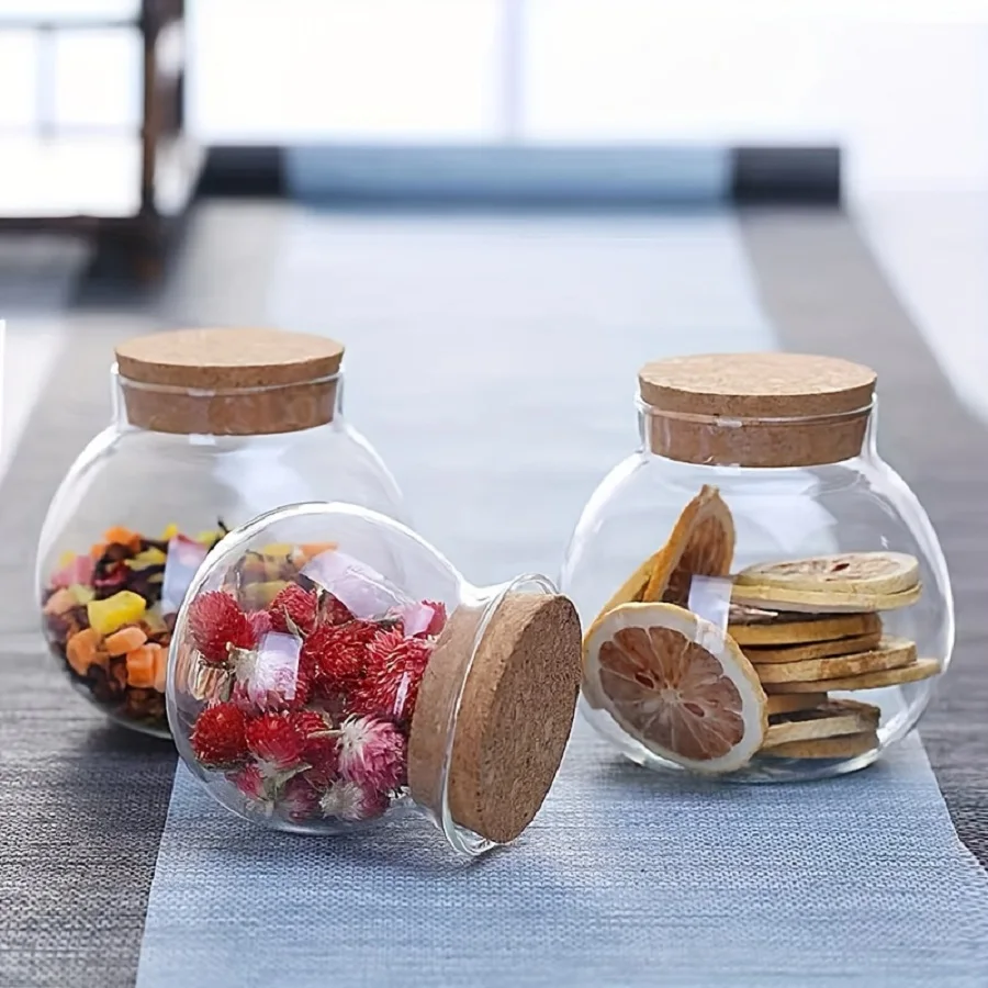 1/3pc Vorrats behälter 500ml K – Food Storage Glass Round Bewertung und Preis
