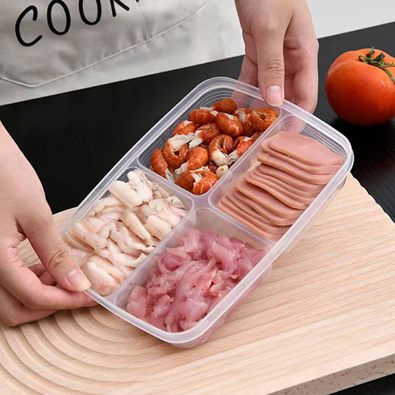 Neu: Tragbare 4-Fächer-Aufbewa – Food Storage Freezer Bewertung und Preis
