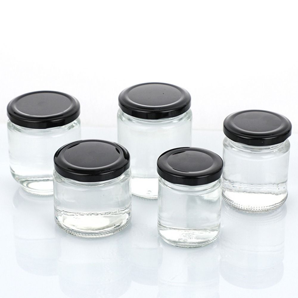 1 Stück Glasgefäß mit schwarze – Food Storage Glass Round Bewertung und Preis