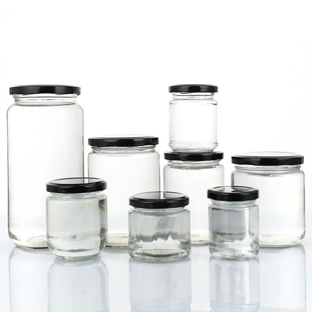 1 Stück Glasgefäß mit schwarze – Food Storage Glass Round Bewertung und Preis