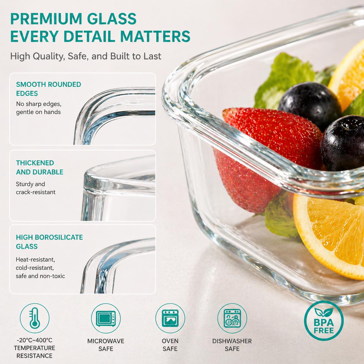 16 Stück Versiegelte Glas-Lebe – Food Storage Prep Containers Bewertung und Preis