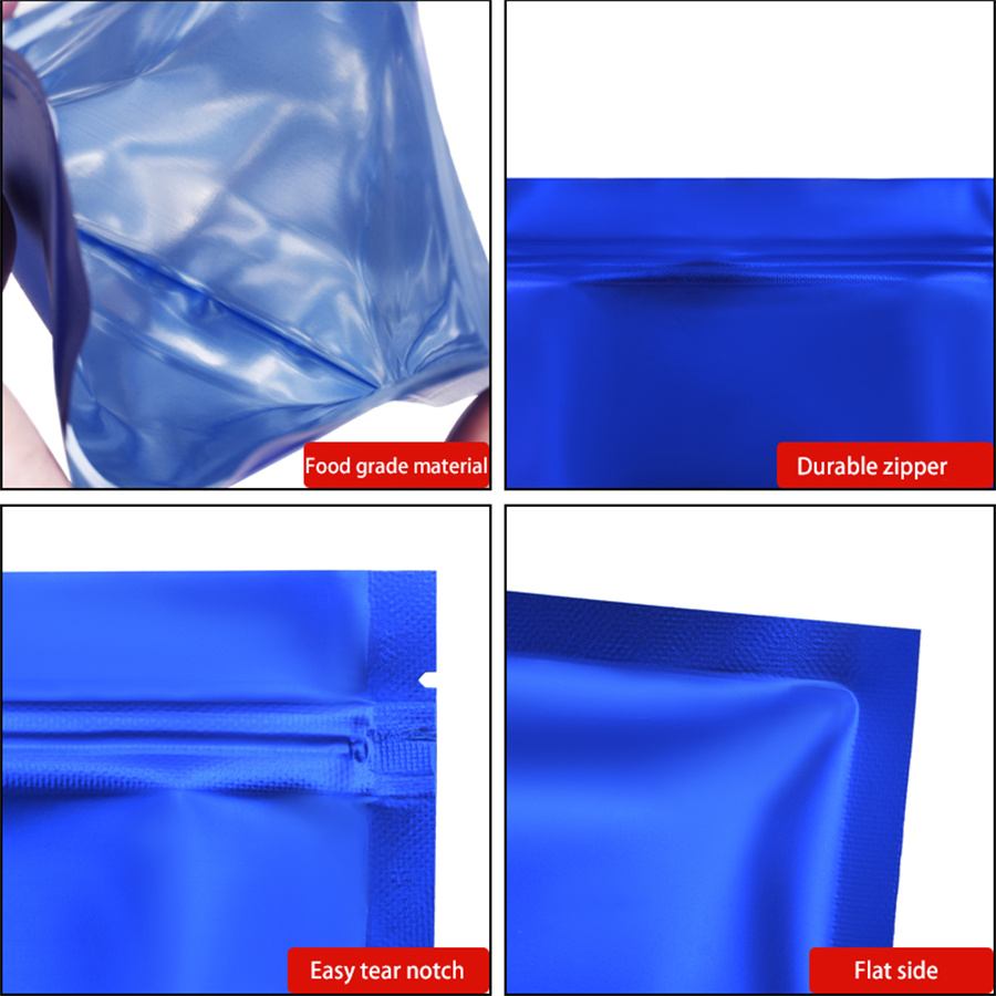 100 Stück matte blaue Folien-R – Food Storage Bags Reusable Bewertung und Preis