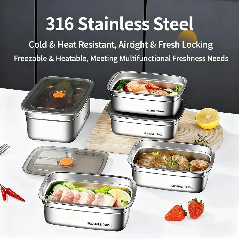 Edelstahl-Lunchbox mit Dichtun – Food Storage Freezer Containers Bewertung und Preis
