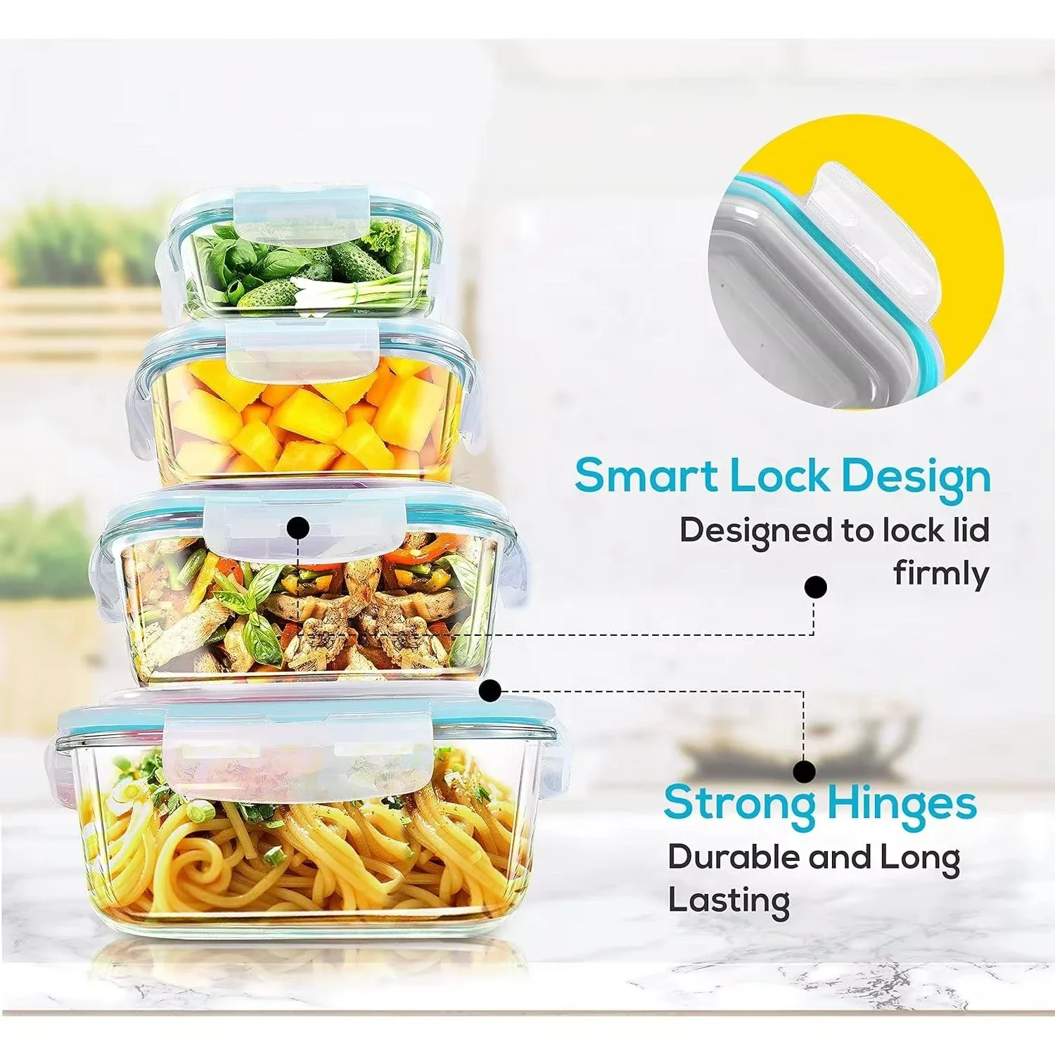 Lunchbox aus Glas, Aufbewahrun – Food Storage Prep Containers Bewertung und Preis