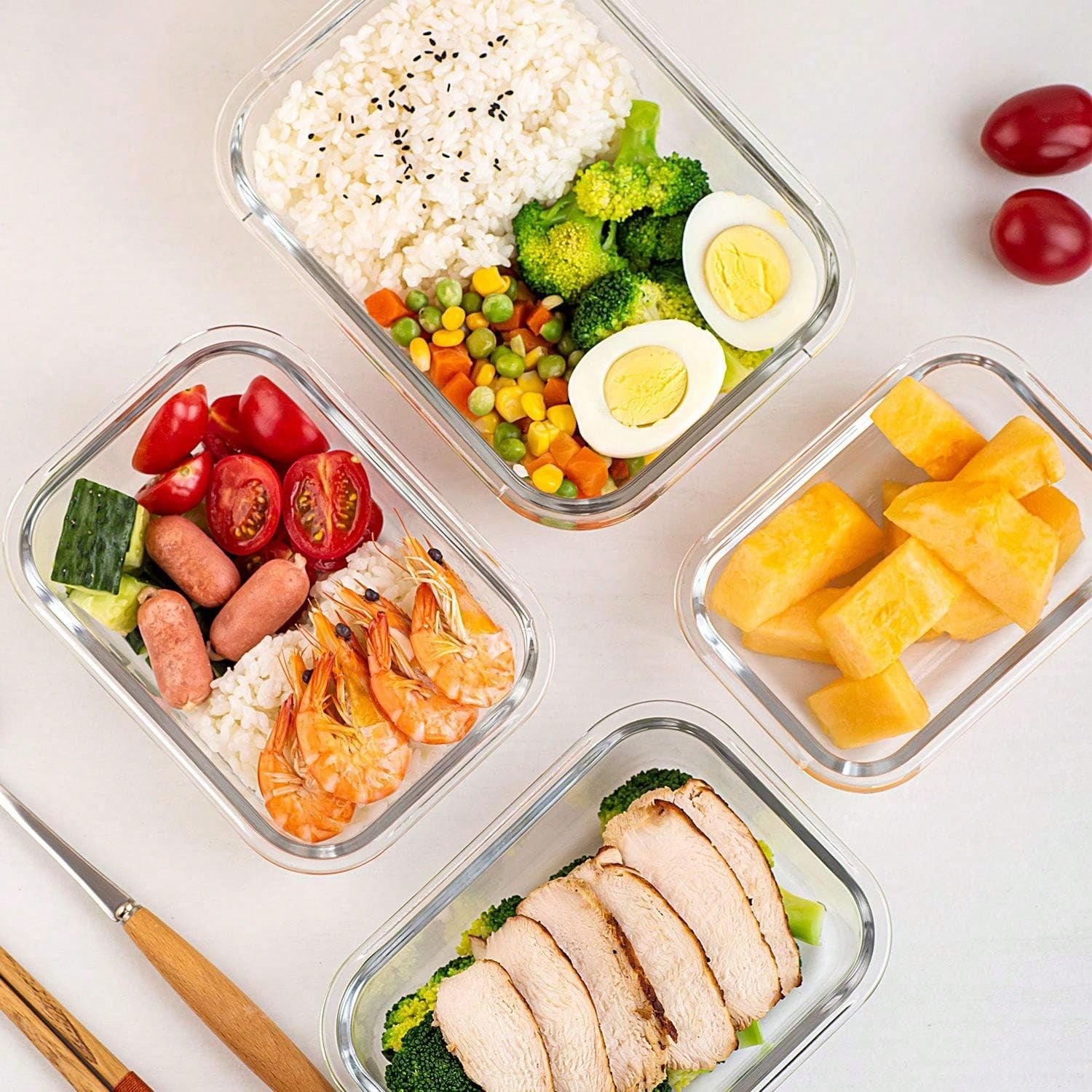 10er-Pack Glasbehälter für die – Food Storage Glass Box Bewertung und Preis
