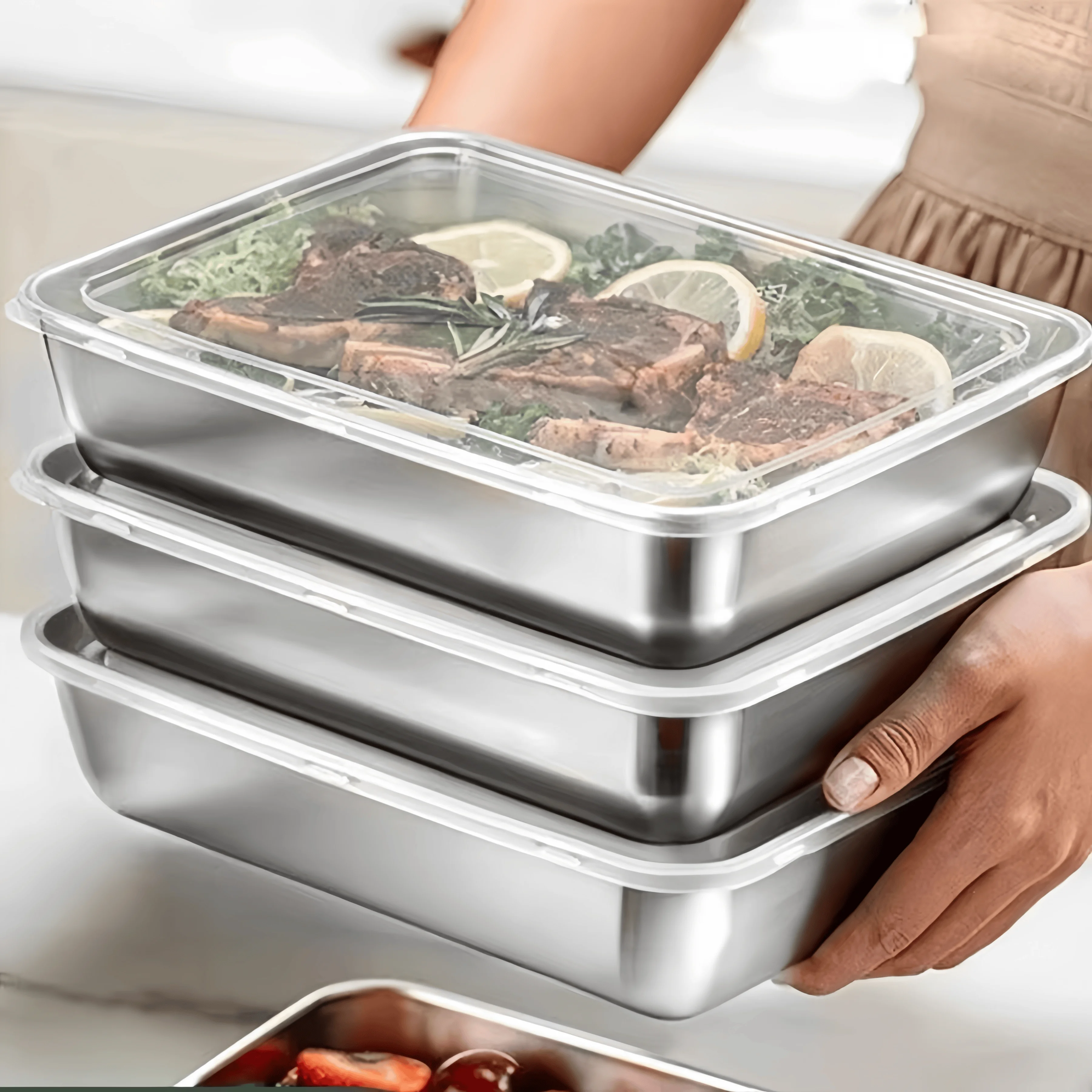 Edelstahl-Lunchbox mit Dichtun – Food Storage For Refrigerator Bewertung und Preis